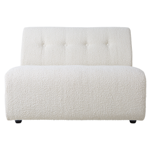 HK LIVING sofa VINT element środkowy 1,5-osobowy boucle kremowy