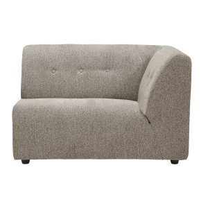HK LIVING sofa VINT element prawy 1,5-osobowy beżowy