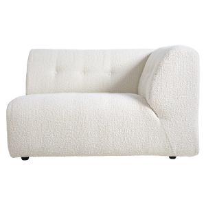 HK LIVING sofa VINT element prawy 1,5-osobowy Boucle kremowy