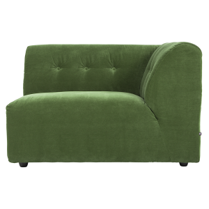 HK LIVING sofa VINT element prawy 1,5-osobowy zielony