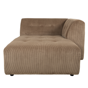 HK LIVING sofa VINT element prawy DIVAN brązowy