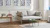 Triangle Leg Bench_Can 2 seater Roden 04 natural canvas chrome base_Tulou Coffee Table matt green_Moire Kelim grey.jpg