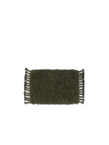 FERM LIVING dywan AMASS LONG PILE  oliwkowy 70 x 50 cm 