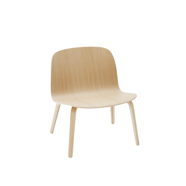 muuto dębowy fotel visu lounge