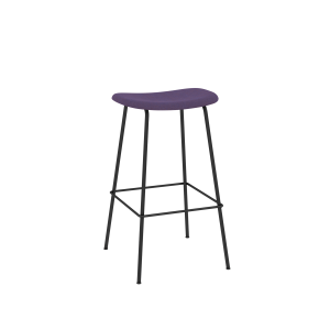 MUUTO stołek barowy tapicerowany FIBER TUBE 75cm różne kolory