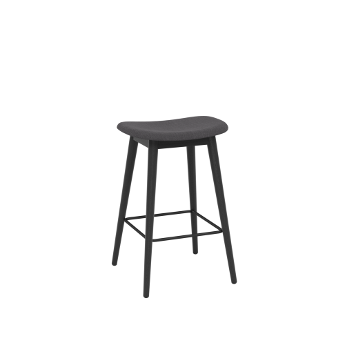 MUUTO stołek barowy tapicerowany FIBER WOOD 65 cm różne kolory
