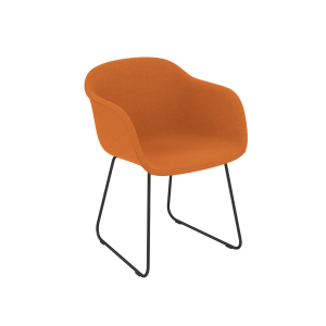 MUUTO krzesło z podłokietnikami tapicerowane FIBER SLED różne kolory