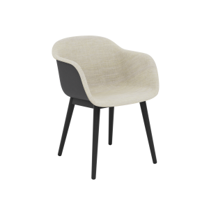 MUUTO krzesło z podłokietnikami tapicerowany front FIBER WOOD różne kolory