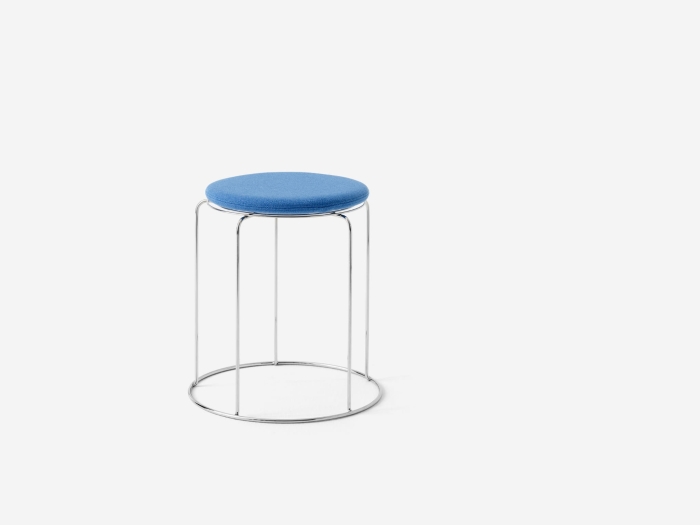 Wire Stool VP11_Stainless Steel w. Hallingdal 723 Seat Pad.jpg