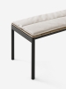 Ville AV27-AV28_Warm Black w. Teak_Ville Bench Cushion_Heritage Papyrus.jpg