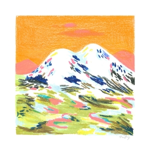 THE POSTER CLUB druk artystyczny ORANGE MOUNTAIN