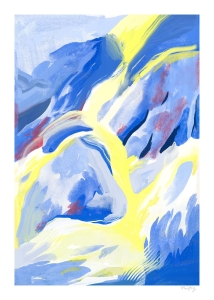 THE POSTER CLUB druk artystyczny BLUE STROKES