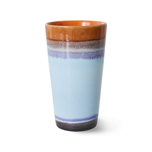 HK LIVING Kubek ceramiczny do latte 70's ash