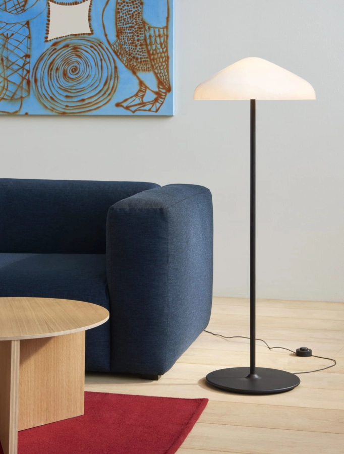 Mags Soft 3 Seater comb 10 Left Metaphor 008 black stitching_Pao Glass Floor Lamp white opdal glass_Slit Table Wood Round XL wb lacquer oak.jpg