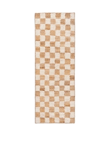 FERM LIVING dywan / bieżnik CHECK WOOL JUTE offwhite