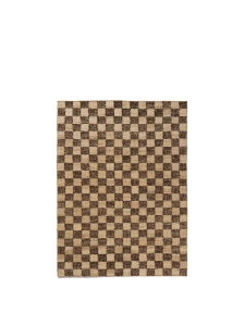 FERM LIVING dywan CHECK WOOL JUTE brązowy 140 x 200