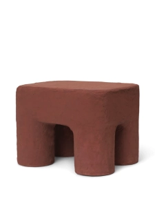 FERM LIVING stołek PODO czerwono-brązowy