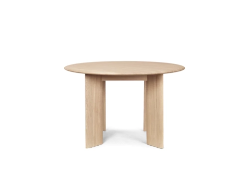 FERM LIVING stół BEVEL Ø117 dąb bielony
