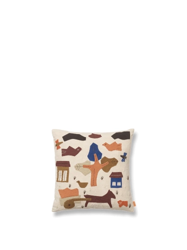 FERM LIVING poduszka VILLAGE offwhite