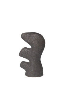 FERM LIVING wazon YARA niski ciemnoszary