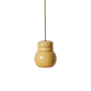 HK LIVING lampa wisząca ceramiczna MUSTARD