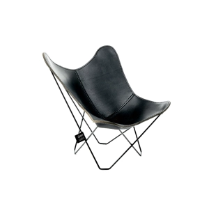 CUERO DESIGN miniatura fotela MARIPOSA black