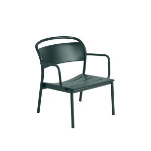 MUUTO fotel ogrodowy LINEAR STEEL ciemnozielony