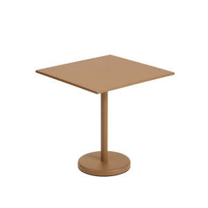 MUUTO stół ogrodowy kwadratowy LINEAR STEEL pomarańczowy