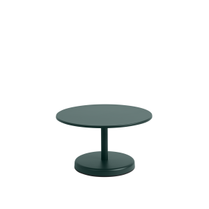 MUUTO stolik kawowy LINEAR STEEL Ø70, ciemnozielony