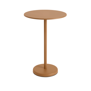 MUUTO stół ogrodowy barowy okrągły LINEAR STEEL 105h pomarańczowy