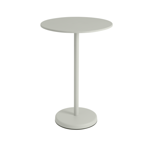 MUUTO stół ogrodowy barowy okrągły LINEAR STEEL 105h szary