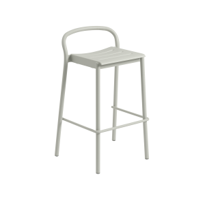 MUUTO krzesło barowe ogrodowe LINEAR STEEL 75cm szare