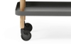 NORMANN COPENHAGEN stolik / barek na kółkach BLOCK jesion/ciemna szarość
