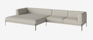 BOLIA sofa modułowa 15 CAISA nogi czarna stal