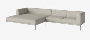 BOLIA sofa modułowa 15 CAISA nogi stal szczotkowana