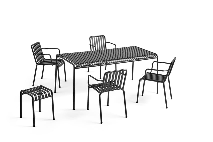 Palissade Table L170xW90xH75 anthracite_Palissade Armchair anthracite_Palissade Stool anthracite.jpg