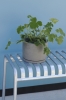Plant Pot with Saucer L grey_Palissade Bench hot galvanized.jpg