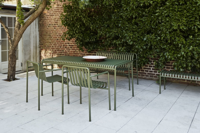 Palissade Dining Armchair olive_Palissade Table olive_Palissade Bench olive_Palissade Dining Bench olive.jpg