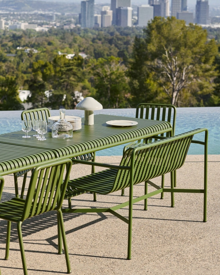 Palissade Dining Bench Armrest olive_Palissade Table olive_Palissade Chair_Pao Portable cool grey.jpg