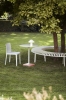 Elementaire Chair cream white_Terrazzo Table Round sky grey tabletop red base_Palissade Park Bench sky grey.jpg