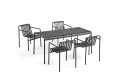 Palissade Table L170xW90xH75 anthracite_Palissade Dining Armchair anthracite.jpg