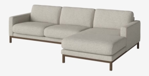 BOLIA sofa 3-osobowa z szezlongiem NORTH prawa dąb ciemny olejowany