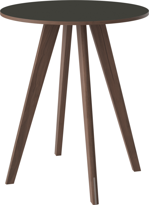 New Mood High Table Ø90 H105 cm_Grey Fenix laminate_Oiled walnut_TSCA 03-017-58_00005_angle.png