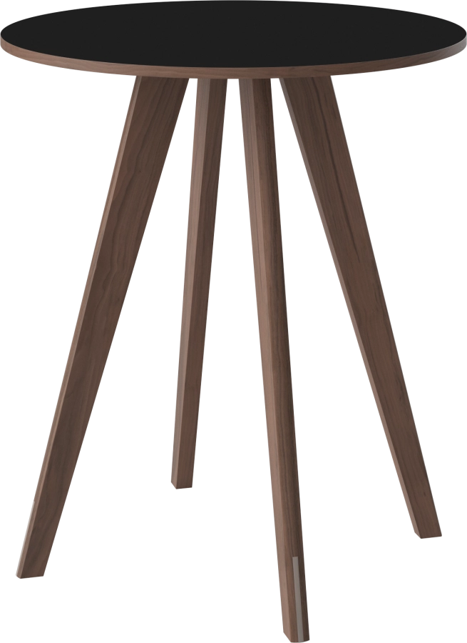 New Mood High Table Ø90 H105 cm_Black Fenix laminate_Oiled walnut_TSCA 03-017-58_00002_angle.png