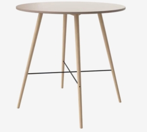 BOLIA stół barowy BEAVER Ø110 dąb bielony olejowany