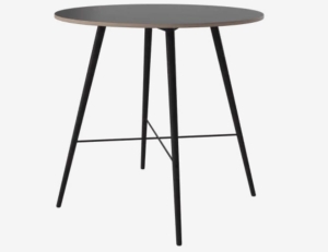 BOLIA stół barowy BEAVER Ø110 dąb czarny olejowany