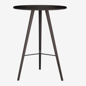 BOLIA stół barowy BEAVER Ø80 czarny dąb olejowany