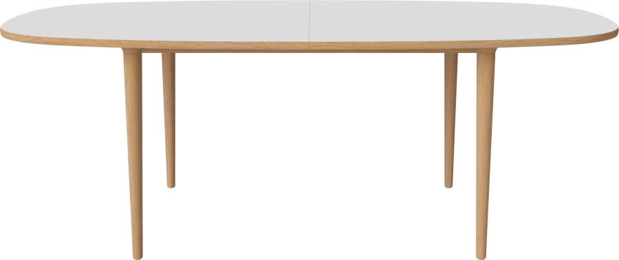 Yacht Dining Table 210 cm - Top_White laminate_Oiled oak_Conical legs_TSCA 03-096-06_10556442.png