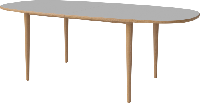 Yacht Dining Table 210 cm - Top_Light Grey Fenix laminate_Oiled oak_Conical legs_TSCA 03-096-06_00007_angle.png