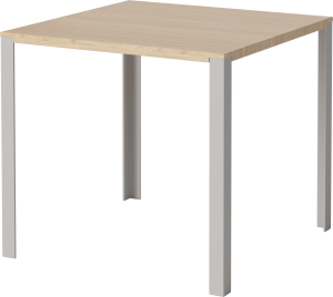 BOLIA stół LINK 80 x 80 bielony dąb / szara stal
